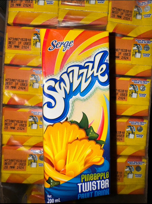 SWIZZLE JUICE PINEAPPLE TWISTER FLAVOUR 24x200ML