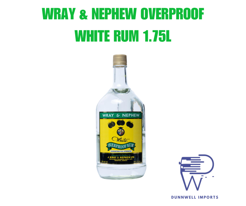 IMPORTED WRAY & NEPHEW OVERPROOF WHITE RUM 1.75L