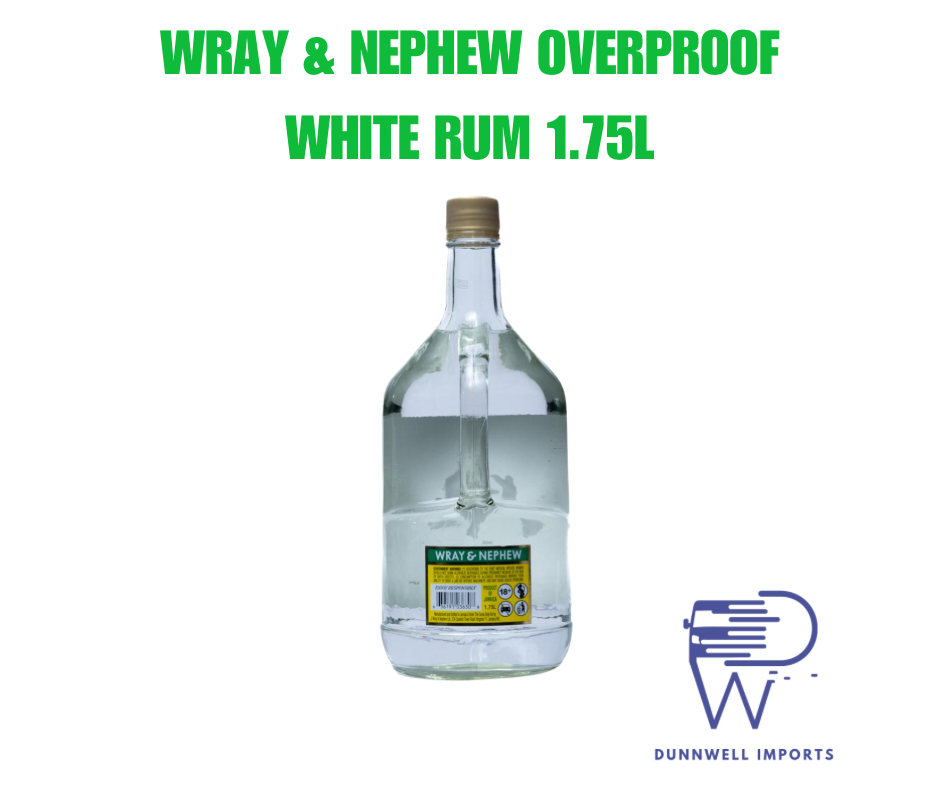 IMPORTED WRAY & NEPHEW OVERPROOF WHITE RUM 1.75L