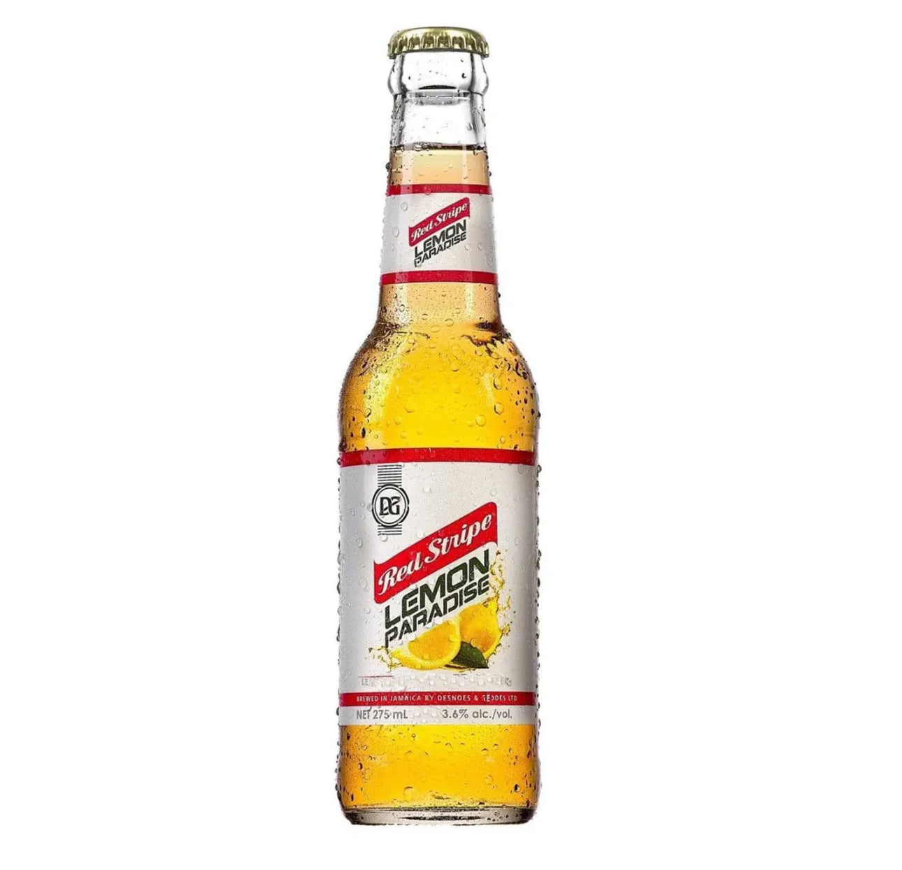 IMPORTED RED STRIPE LEMON PARADISE FLAVOURED BEER 275ML