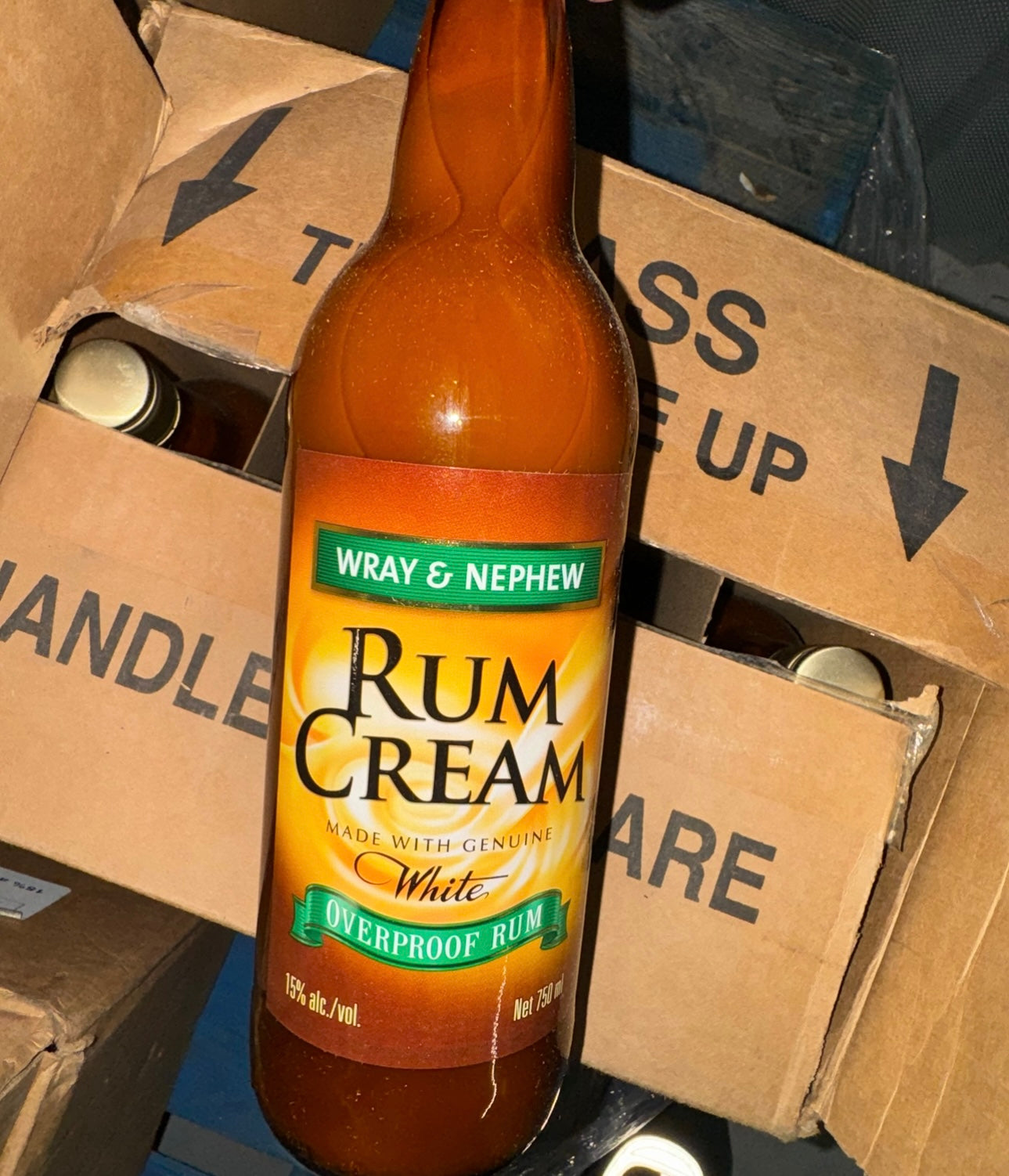 IMPORTED WRAY & NEPHEW RUM CREAM 750ML