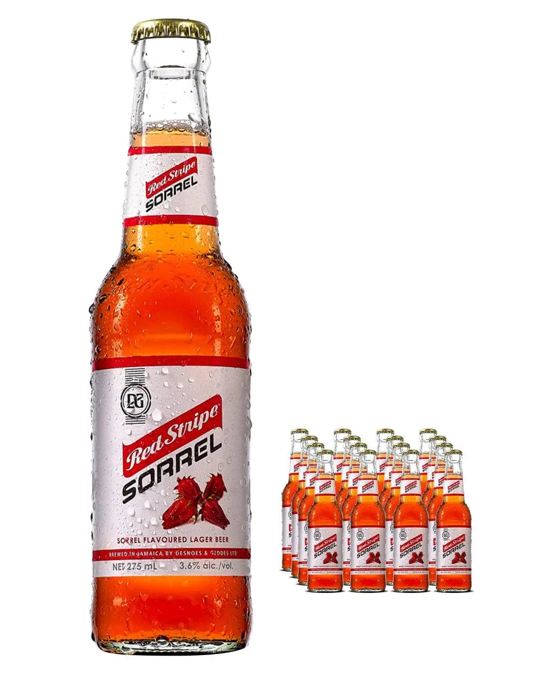 IMPORT RED STRIPE SORREL FLAVOURED BEER CASE 24x275ML